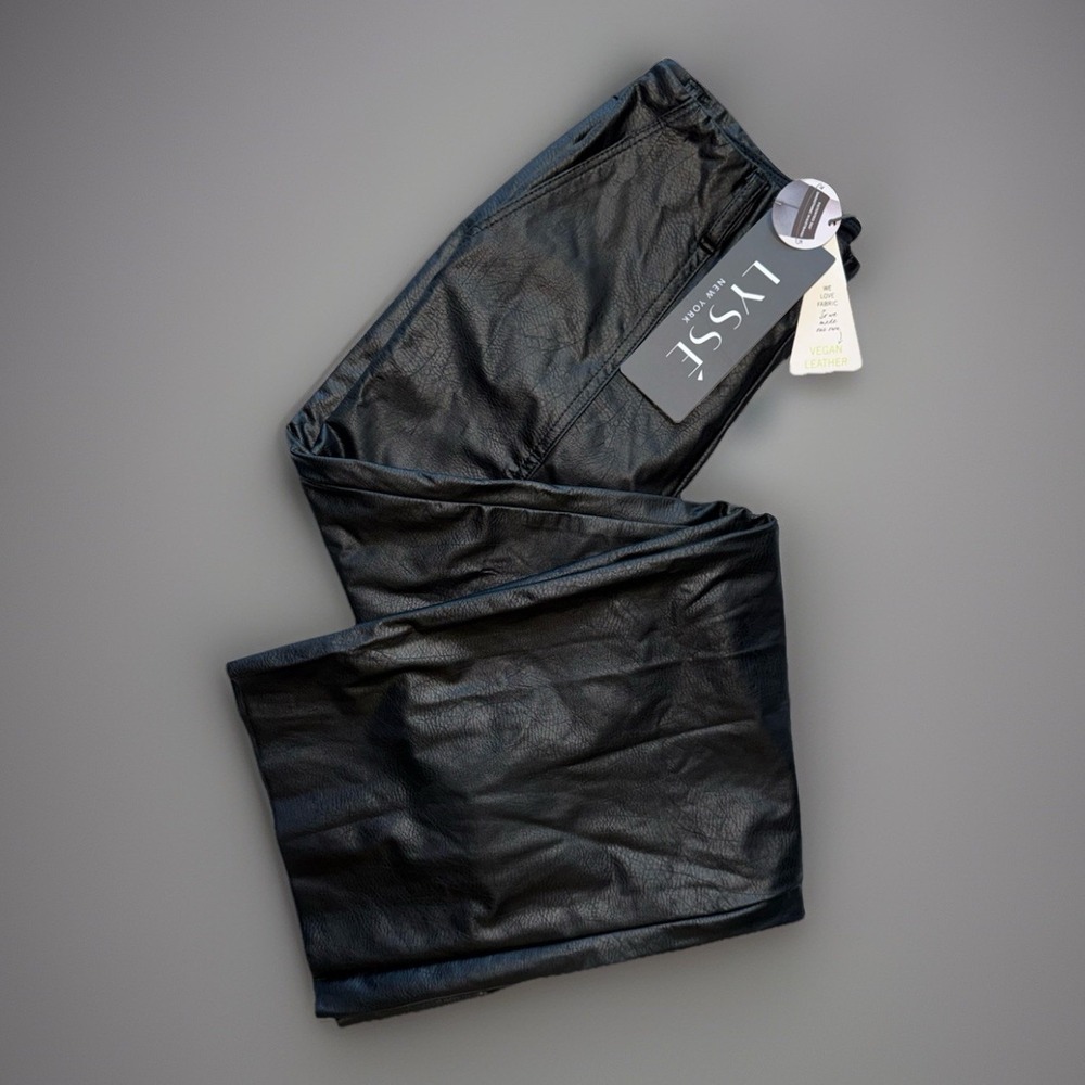 NWT Lysse Black Vegan Leather‎ Pants Size XS